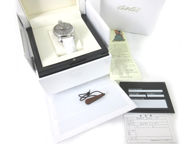 未使用品 ガガミラノ GaGa MILANO 腕時計 ウォッチ クォーツ 
