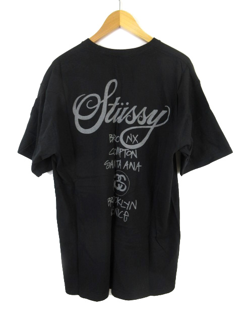 ステューシー STUSSY Tシャツ 半袖 黒タグ LOCAL ワールドツアー ロゴ 