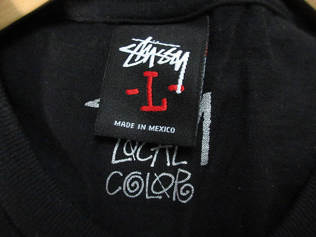 ステューシー STUSSY Tシャツ 半袖 黒タグ LOCAL ワールドツアー ロゴ 