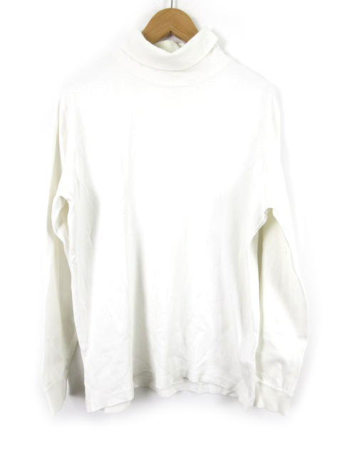 シュプリーム SUPREME ロンTシャツ 長袖 タートルネック ロゴ 刺繍 白  