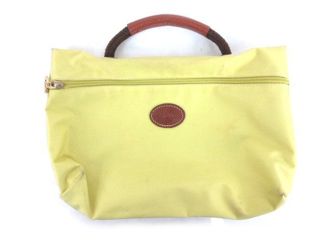 ロンシャン Longchamp ハンドバッグ ナイロン ミニ イエロー 黄色系 鞄 121 ベクトルパーク