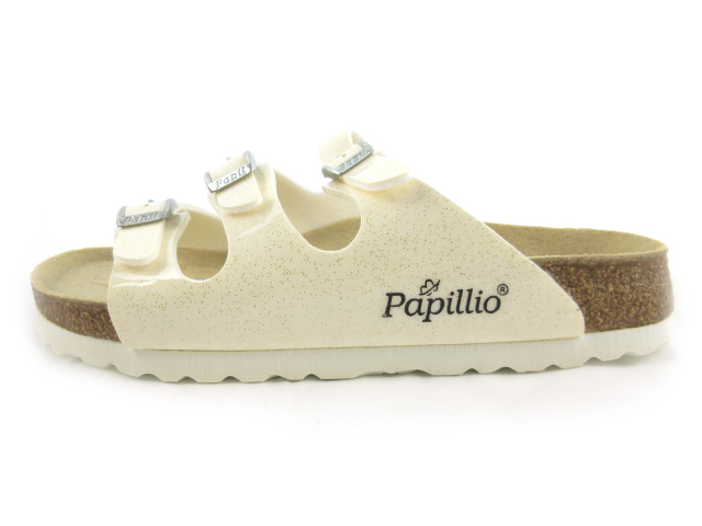 Papillio パピリオ ビルケンシュトック 厚底サンダル ベルト 白 39 未使用品 パピリオ Papillio ビルケンシュトック BIRKENSTOCK