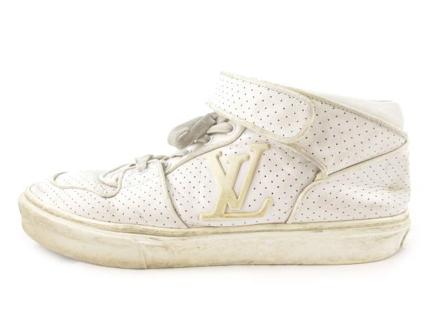 ルイヴィトン LOUIS VUITTON スニーカー シューズ パンチング ベルクロ 