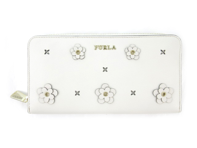 未使用品 フルラ FURLA 長財布 ウォレット ラウンドジップ ファスナー 
