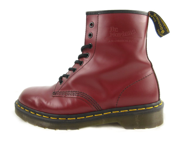 ドクターマーチン Dr Martens ブーツ レースアップ 8ホール レザー チェリーレッド エンジ 赤茶 イエローステッチ イングランド製 美品 メンズ 121 ベクトルパーク ドクターマーチン Dr Martens ブーツ レースアップ 8ホール レザー チェリーレッド エンジ 赤茶 イエローステッチ イングランド製 美品 メンズ 121 ベクトルパーク