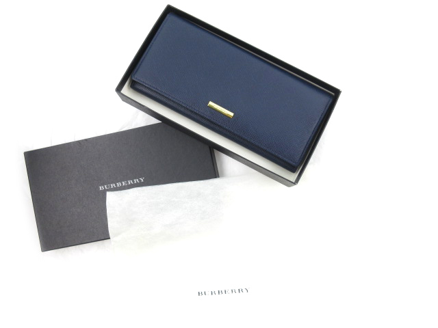 未使用品 バーバリー BURBERRY 長財布 ウォレット サフィアーノレザー 