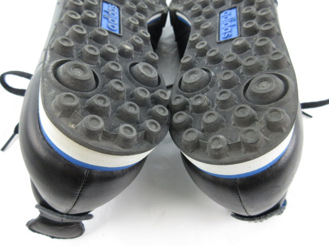 アディダス Adidas スニーカー 3riemen チリワールドカップ 復刻モデル Vina Del Mar ビニャ デル マール レザー 黒 ブラック 青 ブルー 26ｃｍ Us8 希少 メンズ 121 ベクトルパーク