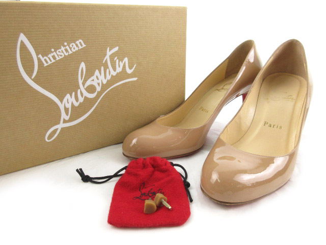 クリスチャンルブタン Christian louboutin パンプス ラウンドトゥ 
