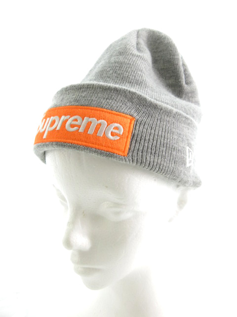 シュプリーム Supreme New Era ニューエラ Box Logo Beanie ボックスロゴ ビーニー ニットキャップ グレー オレンジ 帽子 美品 メンズ 121 ベクトルパーク シュプリーム Supreme New Era ニューエラ Box Logo Beanie ボックスロゴ ビーニー ニットキャップ グレー オレンジ 帽子 美品 メンズ 121 ベクトルパーク