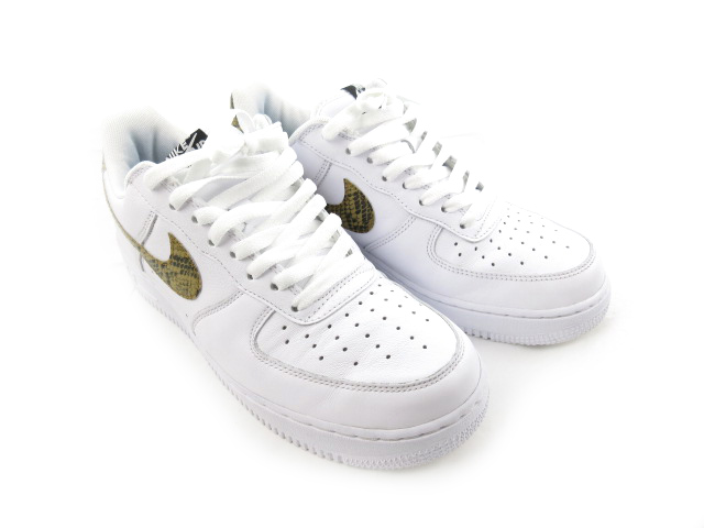ナイキ Nike スニーカー Air Force 1 Low Retro Prm Qs ナイキ エアフォース レトロ A 100 パイソン ヘビ柄 Us9 27ｃｍ 白 ホワイト 靴 付属品あり 美品 メンズ 121 ベクトルパーク