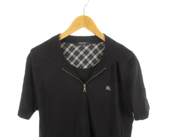 バーバリーブラックレーベル BURBERRY BLACK LABEL パーカー 半袖