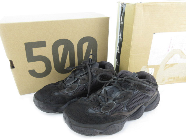 アディダス adidas スニーカー YEEZY 500 UTILITY BLACK カニエ 