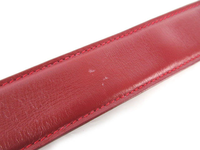 GUCCI赤ベルト本革 GUCCI グッチ ベルト バックル インターロッキングGG 赤 レッド