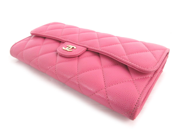 CHANEL 長財布 ピンク レザー 楽天市場】【新品】 シャネル 長財布 ロングフラップウォレット