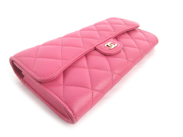 CHANEL 長財布 ピンク レザー 楽天市場】【新品】 シャネル 長財布 ロングフラップウォレット