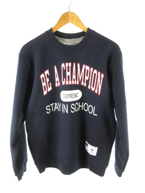 シュプリーム SUPREME チャンピオン Champion Stay In School Crewneck 