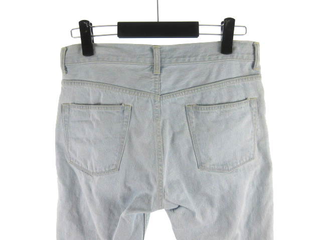 コモリ Comoli デニムパンツ ジーンズ Gパン ストレート 15f アイスブルー 水色 コットン 2 ボトムス 15aw メンズ 121 ベクトルパーク