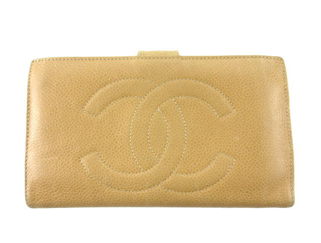 シャネル CHANEL 長財布 ウォレット 2つ折り がま口 ココマーク 