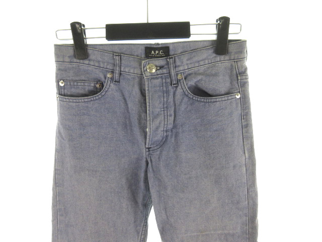 アーペーセー A P C デニムパンツ ジーンズ Gパン New Standard ニュースタンダード 青 ブルー コットン 27 ボトムス レディース 121 ベクトルパーク