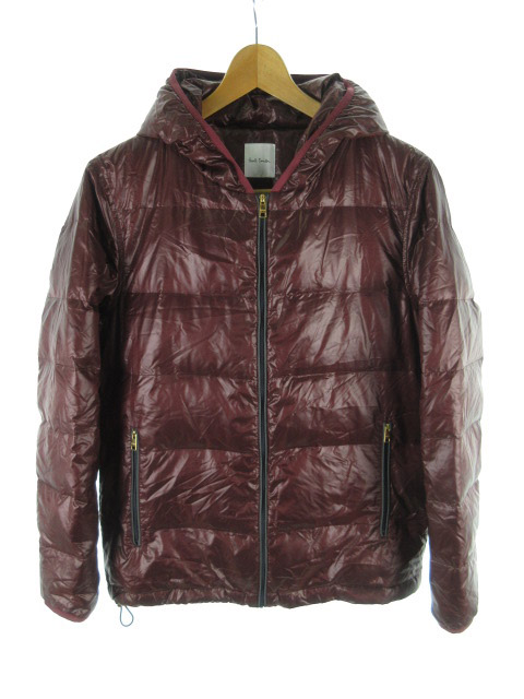 ポールスミス Paul Smith ダウンジャケット 裏地風船柄 フード 軽量 ライトダウン エンジ 赤茶 M アウター レディース 121 ベクトルパーク ポールスミス Paul Smith ダウンジャケット 裏地風船柄 フード 軽量 ライトダウン エンジ 赤茶 M アウター レディース 121 ベクトルパーク