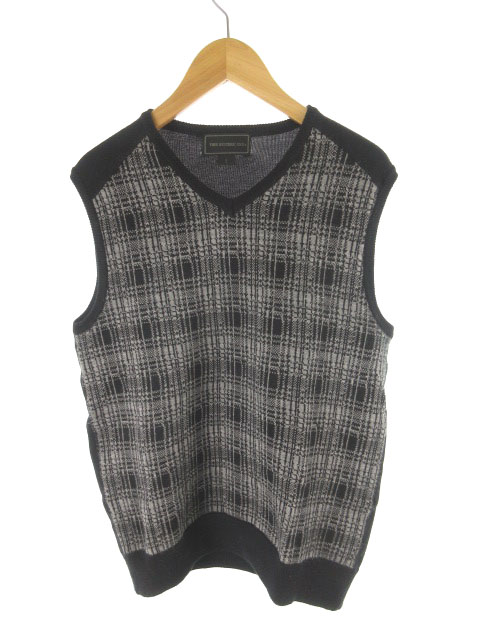 ジィ ヒステリック トリプルエックス Thee Hysteric Xxx ベスト ニット Vネック チェック柄 ブラック グレー 黒 ウール 2 トップス メンズ 121 ベクトルパーク