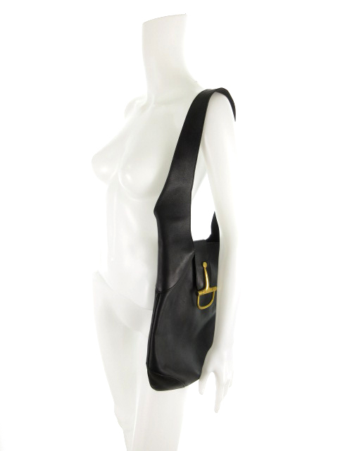 セリーヌ CELINE ワンショルダーバッグ 肩がけ レザー 黒
