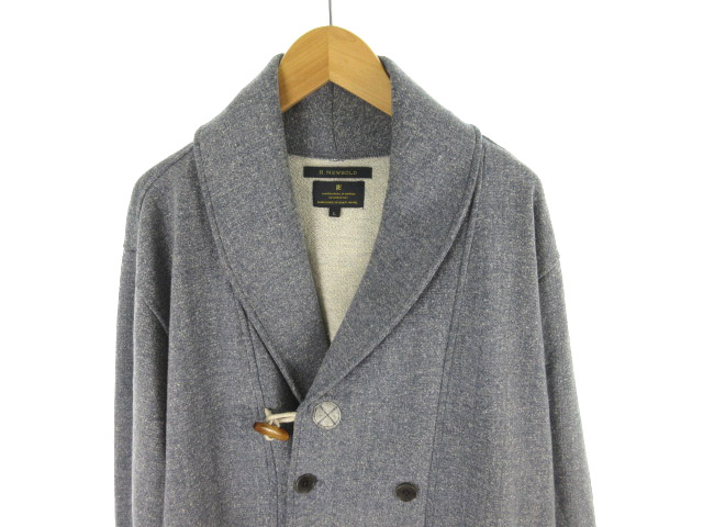 アールニューボールド R Newbold テーラードジャケット ブレザー スウェット ダブル ネイビー系 紺 コットン L 上着 メンズ 121 ベクトルパーク