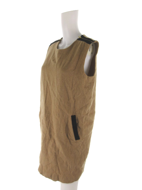 レディラックルカ Lady Luck Luca ワンピース ロング ノースリーブ ウール キャメル ベージュ 黒 ブラック レディース 121 ベクトルパーク