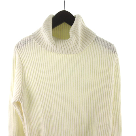 ビームスライツ Beams Lights セーター ニット 長袖 タートルネック 白 ホワイト コットン トップス S メンズ 121 ベクトルパーク