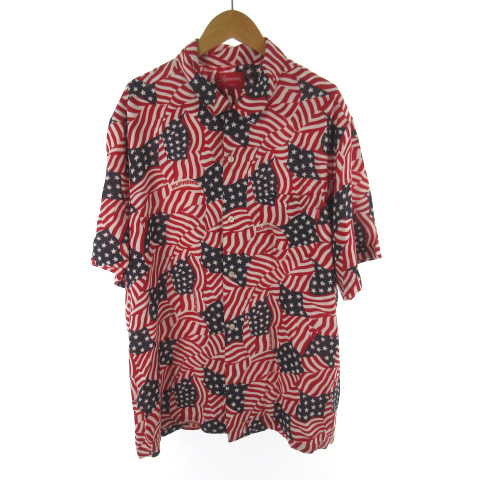 シュプリーム SUPREME シャツ 半袖 Flag Rayon S/S Shirt フラッグ 
