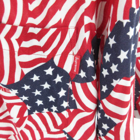 シュプリーム SUPREME シャツ 半袖 Flag Rayon S/S Shirt フラッグ 