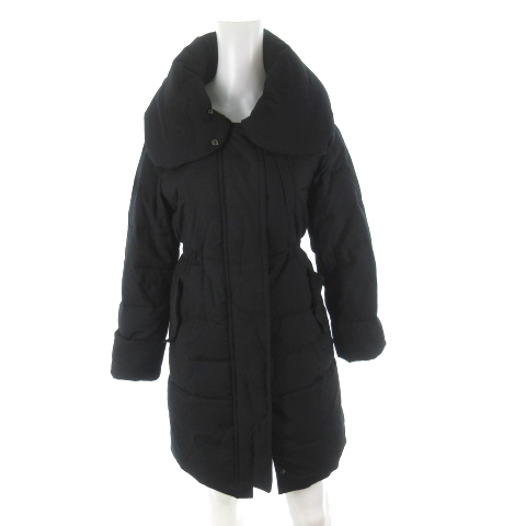 プラステ Plst ダウンコート ロング Veryコラボ ビッグカラー 12 黒 ブラック 2 アウター レディース 121 ベクトルパーク