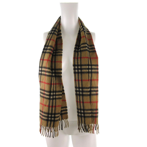 バーバリーズ Burberrys マフラー ノバチェック柄 ベージュ ブラック