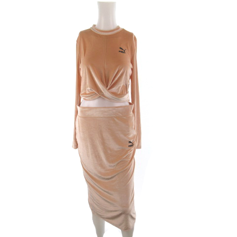 未使用品 プーマ PUMA セットアップ 上下 velvet bodycon カットソー 