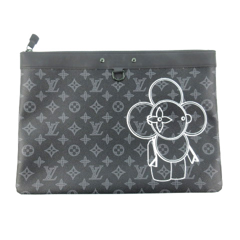 ルイヴィトン Louis Vuitton クラッチバッグ ポシェットアポロ モノグラムエクリプス ヴィヴィエンヌ M ブラック 鞄 ポップアップストア限定 メンズ 121 ベクトルパーク