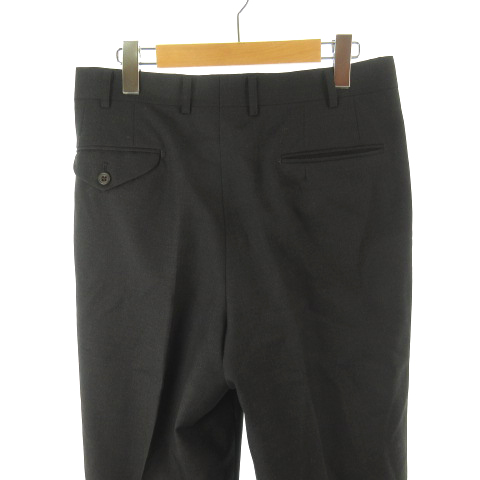 バーバリーズ Burberrys パンツ スラックス タック ウール ブラック 黒