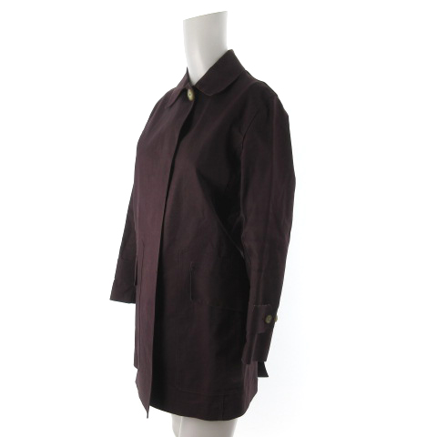 マッキントッシュ Mackintosh ステンカラーコート Y60 02 コットン ワインレッド 紫 34 アウター 英国製 八木通商 株 レディース 121 ベクトルパーク