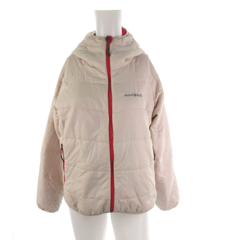 モンベル Montbell サーマランド パーカー ジャケット ブルゾン 中綿 リバーシブル ジップアップ ピンク オフホワイト 白 M アウター レディース 121 ベクトルパーク