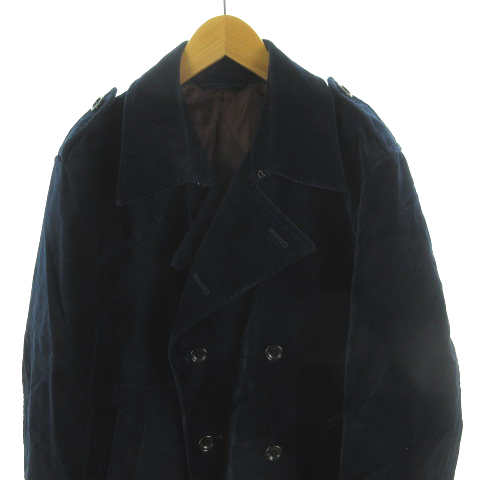 オンボード On Board ｐコート ピーコート ダブル ベロア 別珍 紺 ネイビー 裏地ワインレッド Ll アウター メンズ 121 ベクトルパーク