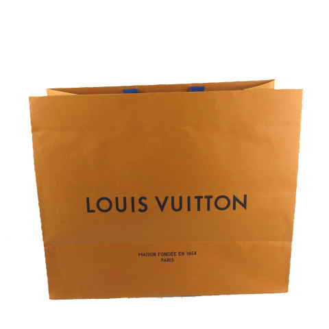 ルイヴィトン Louis Vuitton ショッパー ショップ袋 紙袋 大きめ 49ｃｍ 41ｃｍ 鞄 オレンジ イエロー 新作 その他 121 ベクトルパーク