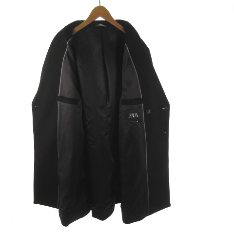 ザラ Zara Man チェスターコート ダブル ロング 黒 ブラック 44 Xl 大きめ アウター メンズ 121 ベクトルパーク ザラ Zara Man チェスターコート ダブル ロング 黒 ブラック 44 Xl 大きめ アウター メンズ 121 ベクトルパーク