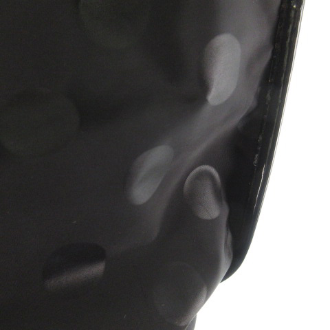 アニエスベー ボヤージュ Agnes B Voyage トートバッグ ドット 水玉柄 黒 ブラック ポリエステル エナメル 鞄 レディース 121 ベクトルパーク