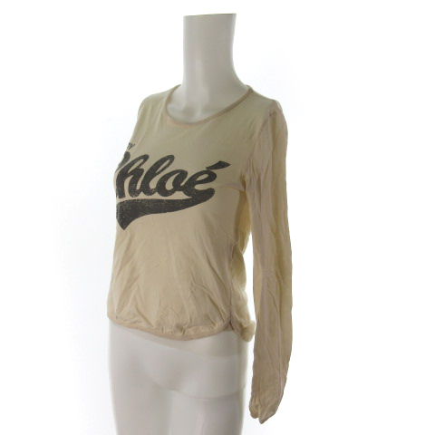 シーバイクロエ SEE BY CHLOE 長袖カットソー サイズ36 S 黒 レディース シースルー トップス SEE BY CHLOE(シーバイクロエ) 長袖カットソー サイズS レディース