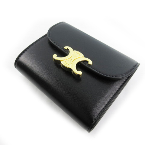 未使用品 セリーヌ CELINE スモール フラップウォレット 三つ折り財布  