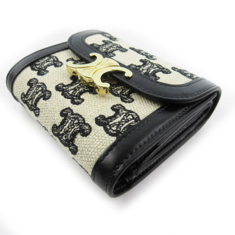 未使用品 セリーヌ CELINE スモール トリオンフ ウォレット トリオンフ 
