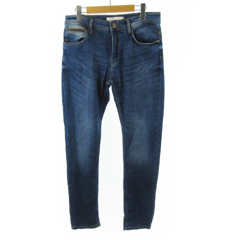 ザラ Zara デニムパンツ ジーンズ Gパン テーパード Premium インディゴブルー ストレッチ W31 ボトムス メンズ 121 ベクトルパーク