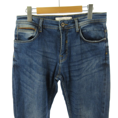 ザラ Zara デニムパンツ ジーンズ Gパン テーパード Premium インディゴブルー ストレッチ W31 ボトムス メンズ 121 ベクトルパーク