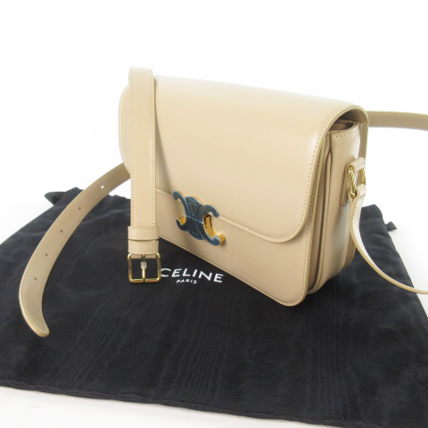 未使用品 セリーヌ Celine ショルダーバッグ 斜めがけ トリオンフ ミディアム シャイニーカーフスキン bf4 03nd ヌード ベージュ ゴールド レザー 新ロゴ 現行 鞄 レディース 121 ベクトルパーク 未使用品 セリーヌ Celine ショルダーバッグ 斜めがけ トリオンフ ミディアム シャイニーカーフスキン bf4 03nd ヌード ベージュ ゴールド レザー 新ロゴ 現行 鞄 レディース 121 ベクトルパーク