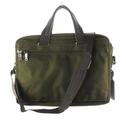 トゥミTUMI ビジネスバッグ/ ショルダーバッググリーン