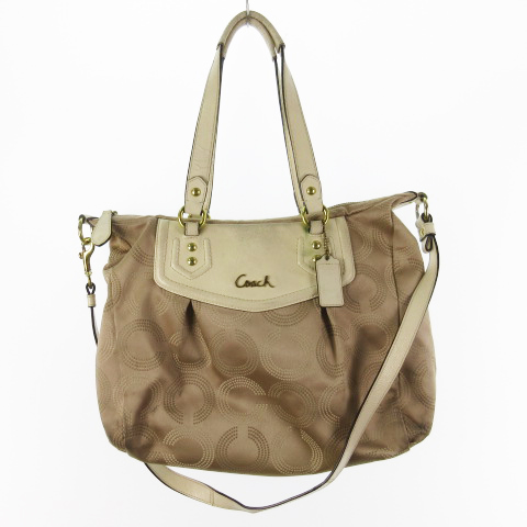 【美品☆】コーチ　COACH ハンドバッグ　オプアート　2way ショルダー コーチ COACH ショルダーバッグ オプアート 2WAYバッグ